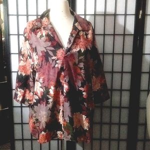 NWT Toxike tropical blouse sz xL